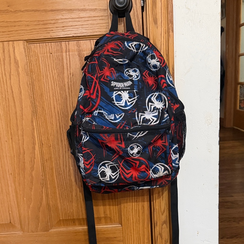 Spiderman Backpack for Boys - Black, Red, and Blue